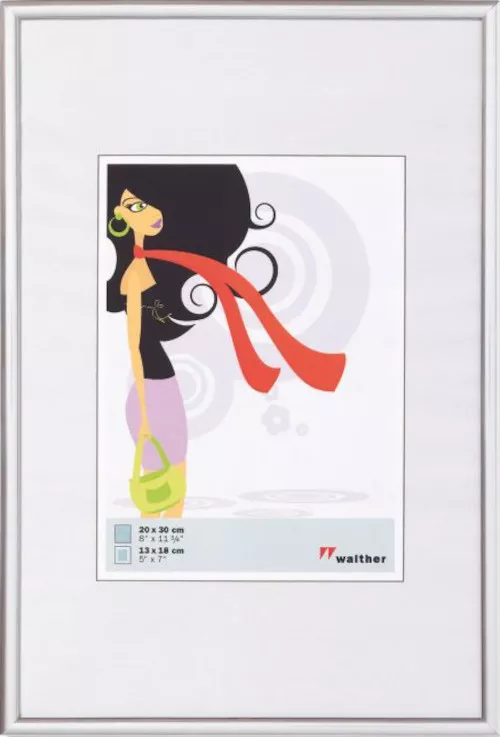 Kunststoffrahmen New Lifestyle Silber, 10,0x15,0cm