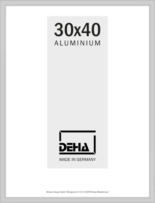 Alu-Bilderrahmen Duisburg Normalglas Silber matt 18 x 24cm