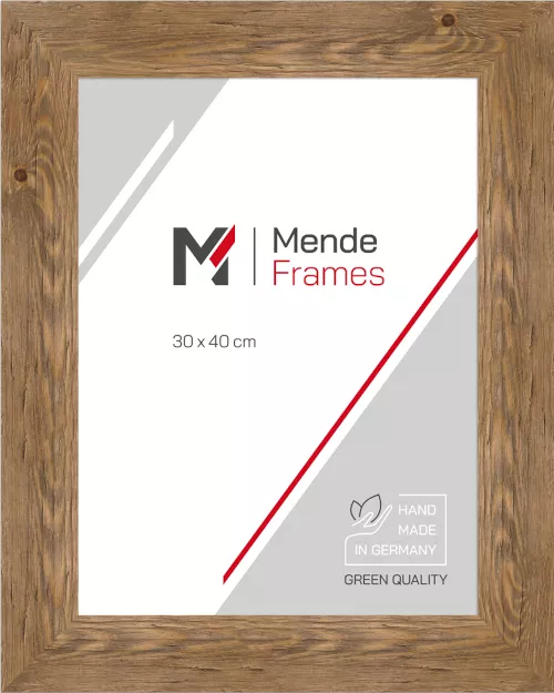 Holzrahmen Wittenberg Eiche 24x30 ohne Glas mit Rückwand