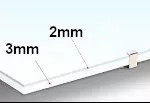 Rahmenloser Bildhalter Clip-Fix, Anti-Reflex-Glas, 10,5x15cm