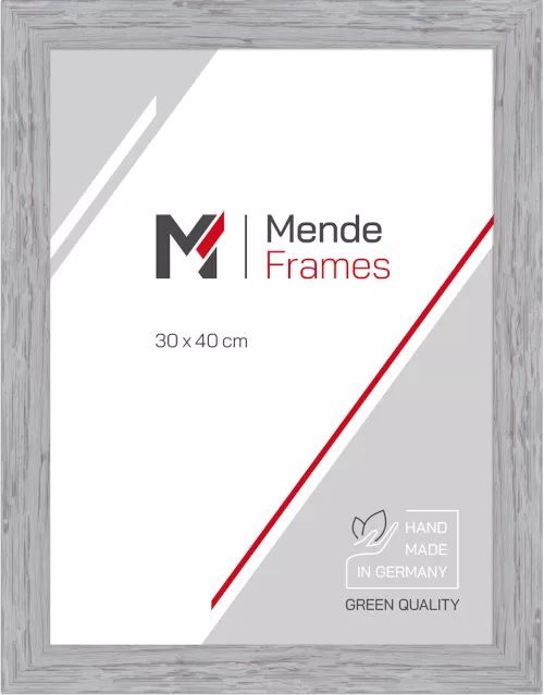 Rahmen Naumburg Grau 20 x 20 ohne Glas mit Rückwand