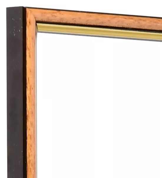 Holz-Bilderrahmen Heidelberg Normalglas honig/gold 7x10 cm