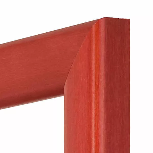 Holz-Bilderrahmen Esslingen Normalglas rot 9,0x13,0cm