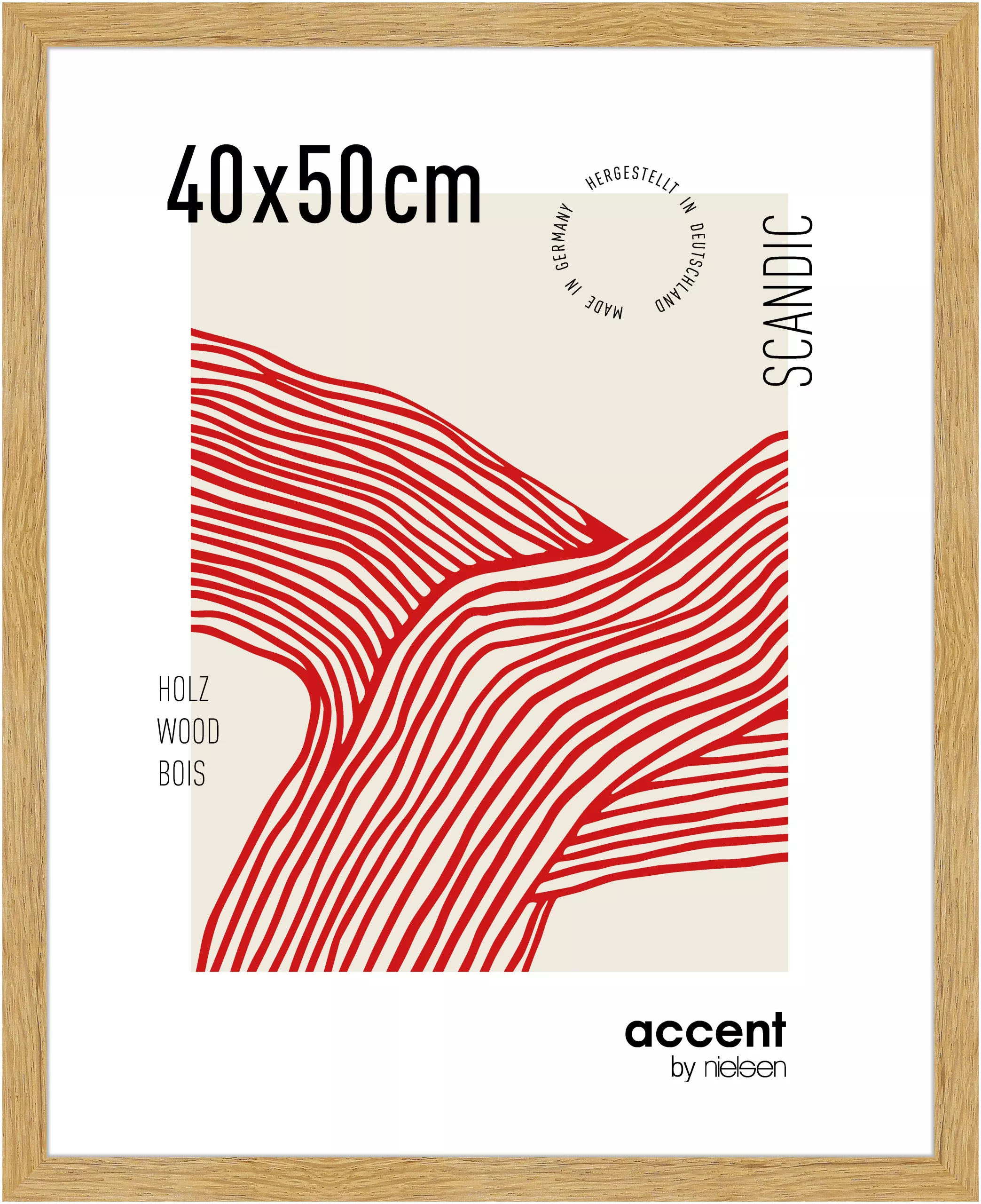 Holz Wechselrahmen Scandic 40,0 x 50,0 cm