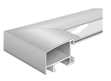 Alu-Wechselrahmen Accent Largo Struktur Silber matt   24,0 x 30
