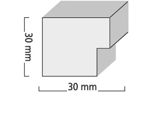 Bilderrahmen 8100 Betonoptik Hellgrau Normalglas 20x20cm