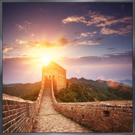 Nielsen Gerahmtes Bild „Chinesische Mauer“ 30,0 x 30,0 cm