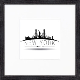 Nielsen Gerahmtes Bild „New York“ 30,0 x 30,0 cm