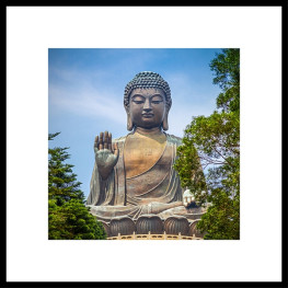 Nielsen Gerahmtes Bild „Statue of Buddha“ 50,0 x 50,0 cm