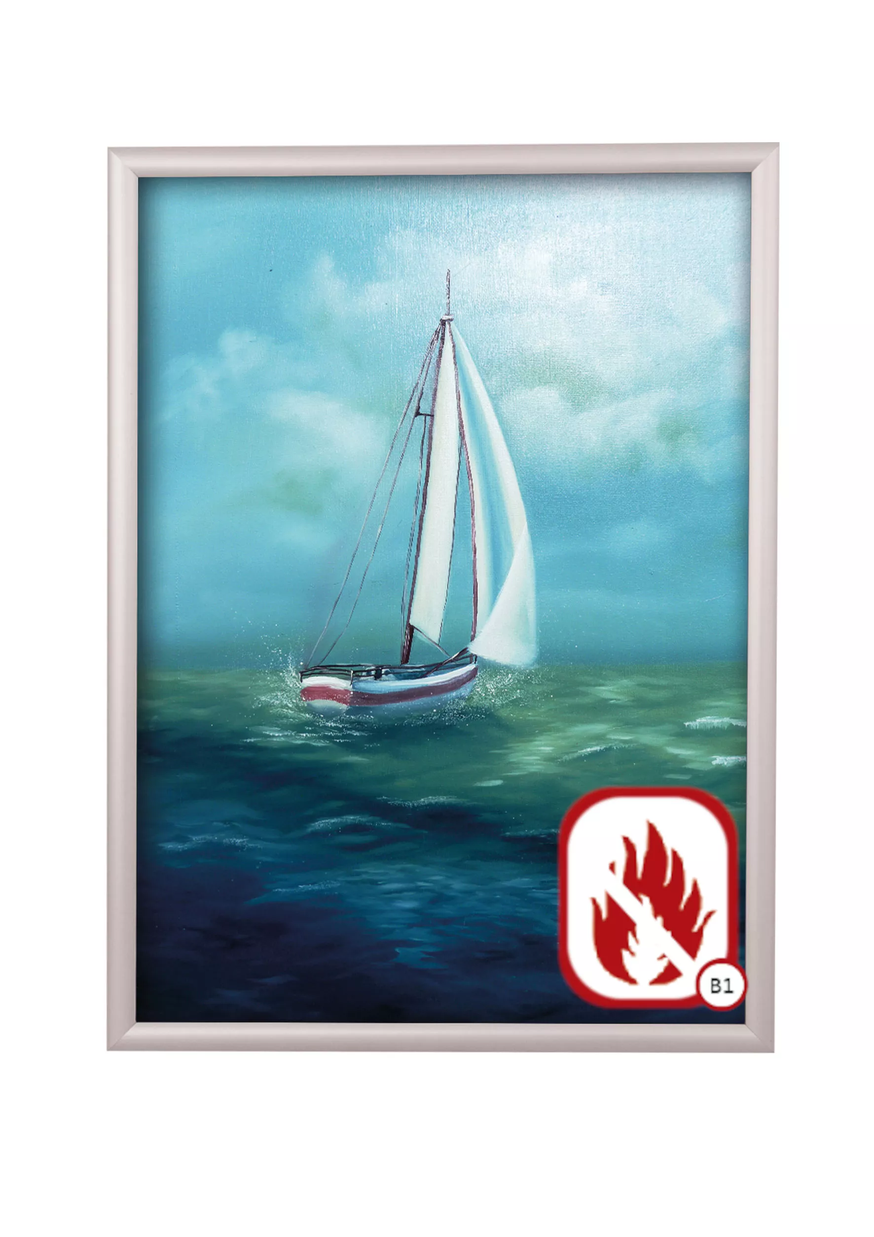 Klapprahmen Fire Protection 50,0 x 70,0cm / DIN B2