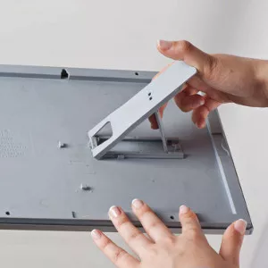 Klapprahmen Opti Frame Basic 21,0 x 29,7 cm / DIN A4 Silber Rondo mit Aufsteller