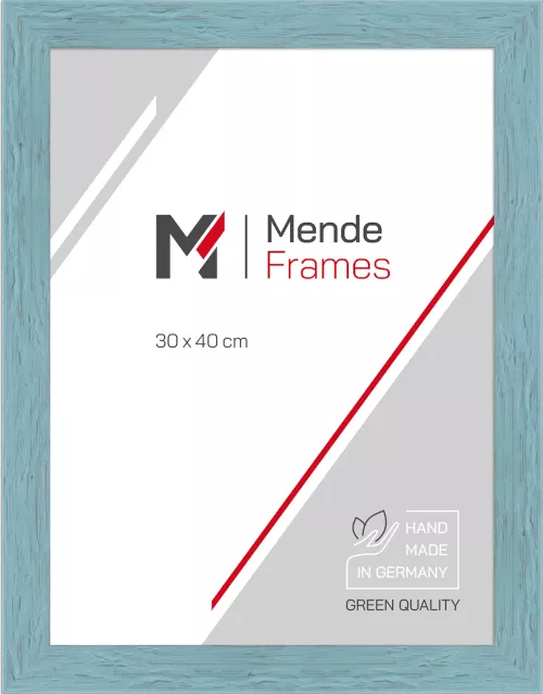 Rahmen Naumburg Blau 30 x 60 Museumsglas