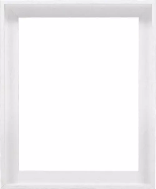Schattenfugenrahmen Bruchsal Weiß 20,0x20,0cm