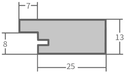 Holzrahmen Naumburg 30x45 Kunstglas
