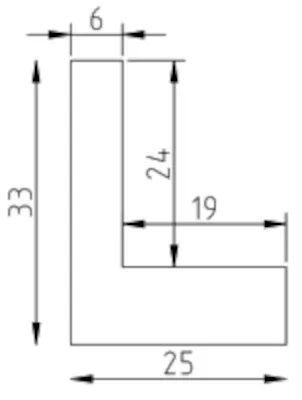 Schattenfugenrahmen Bruchsal Weiß 20,0x20,0cm