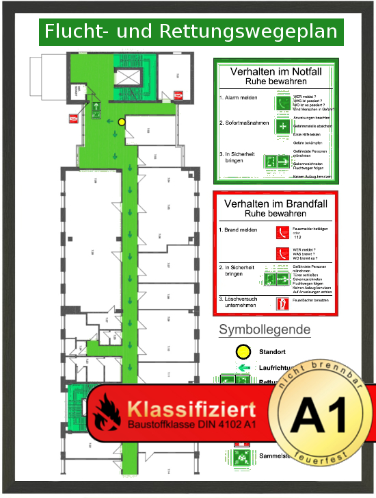Brandschutzrahmen Klasse A1